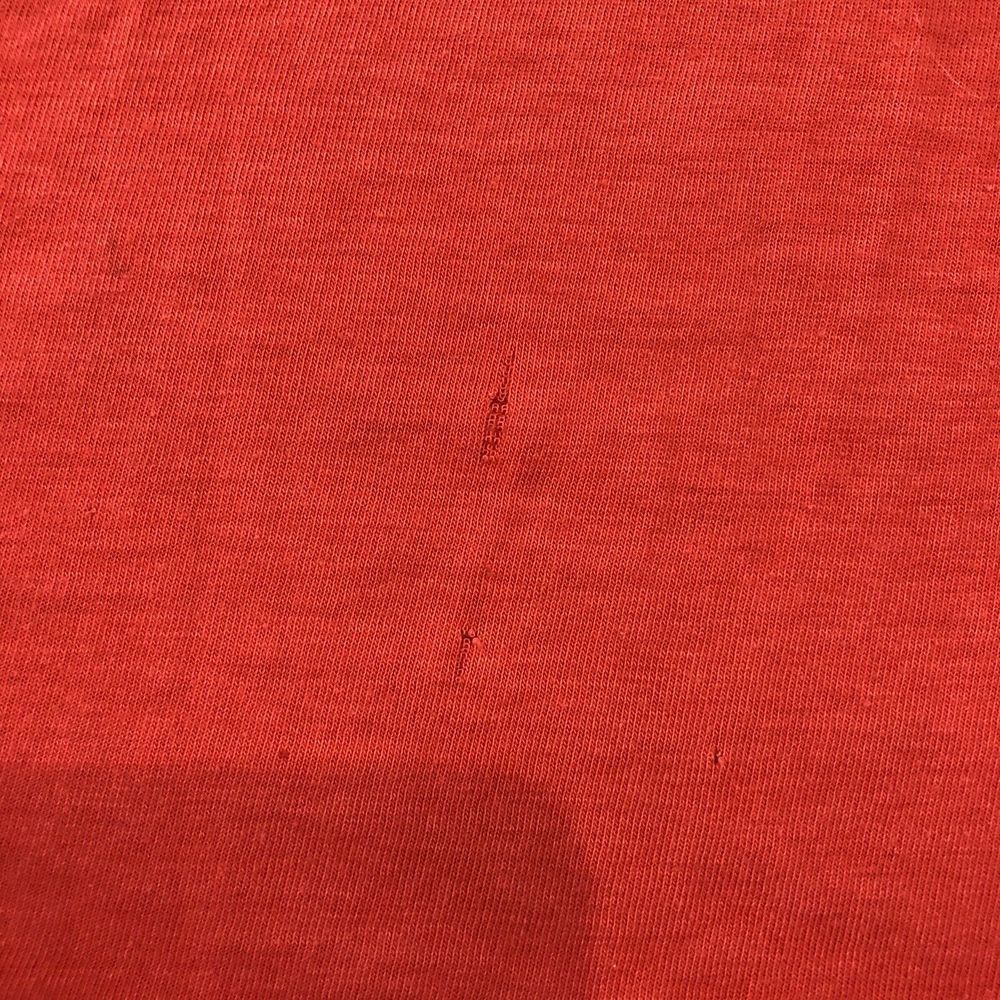 Nike Mens Basic T-Shirt Red Heathered Short Sleeve Small Swoosh Crew Neck M - Picture 8 of 9